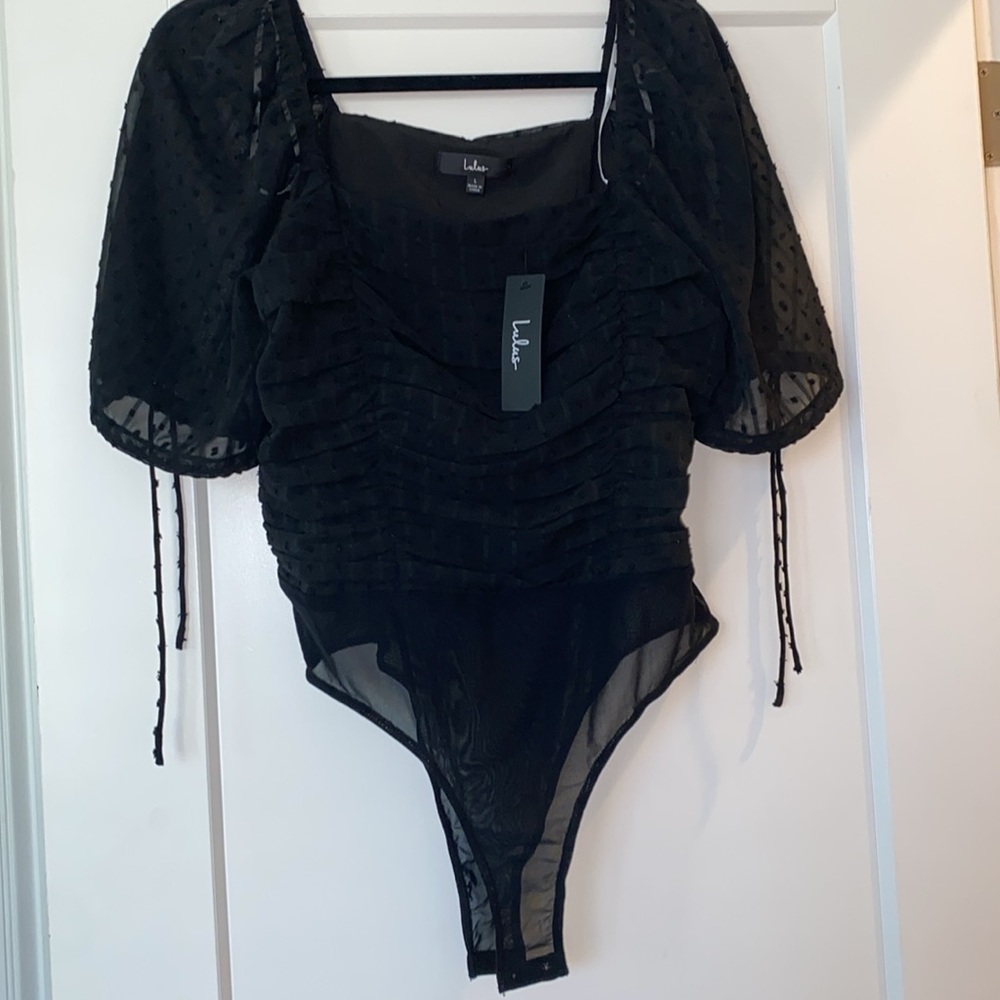 Black Lulus Bodysuit!!
